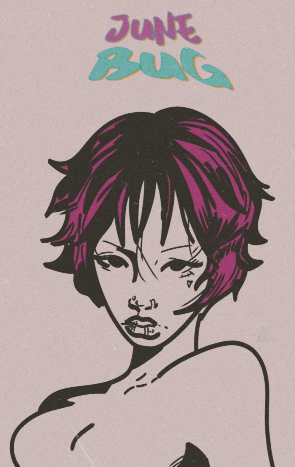 June Bug illustrated portrait
